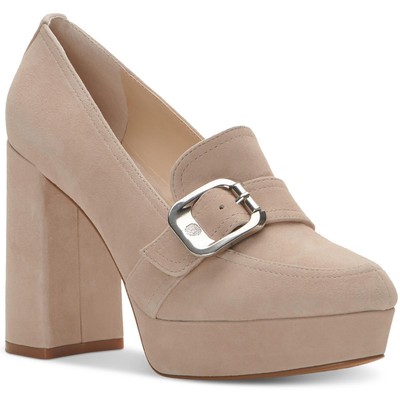 Женские мокасины Vince Camuto Grinilia бежевого цвета на высоком каблуке 11 см (B,M) BHFO 3603