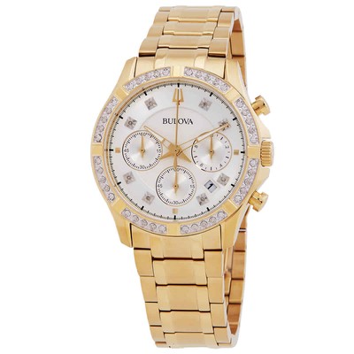 Мужские часы Bulova Classic с хронографом, кварцевым кристаллом и серебряным циферблатом, 98E113