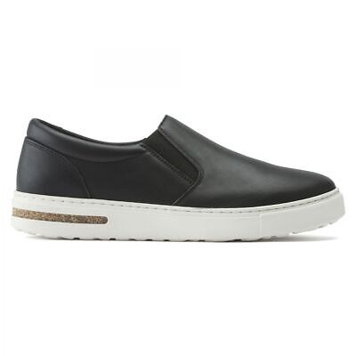 Pre-owned Birkenstock Unisex Oswego Slip-on Black Leather Shoe (narrow Width) - 1021326, B