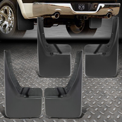 ДЛЯ ГРУЗОВИКА DODGE RAM 09-18 МАТОВО-ЧЕРНЫЙ 4ШТ БРЫЗГОВИК ПЕРЕДНЕГО/ЗАДНЕГО КОЛЕСА, БРЫЗГОВИК-ЗАСЛОНКА