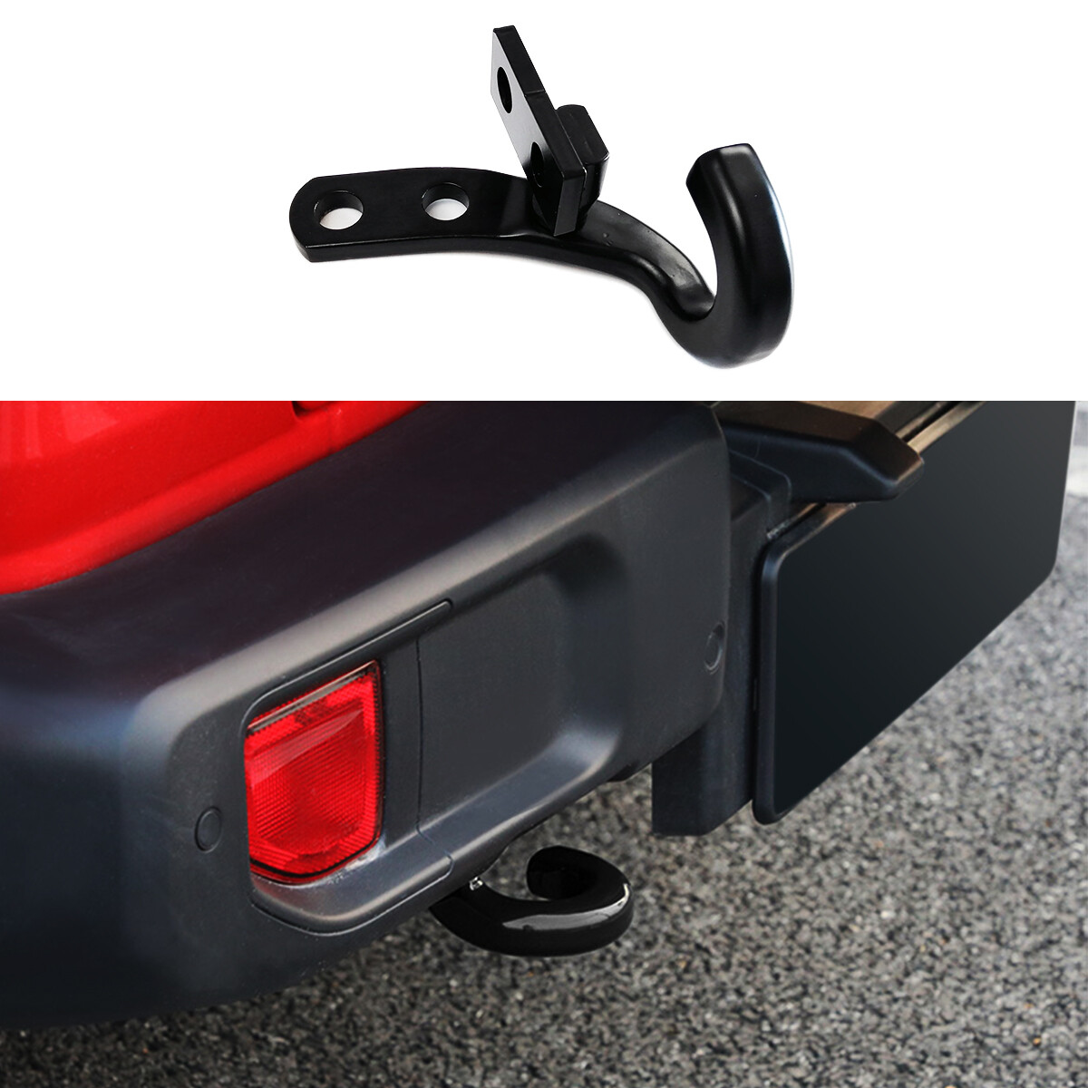 Rear Trailer Traction Tow Hook for 2018 2019 2020 Jeep Wrangler JL JLU