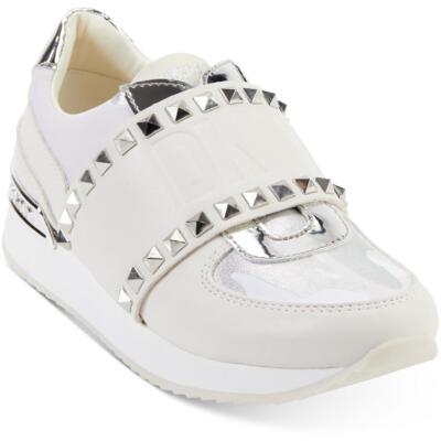 

DKNY Женские кроссовки-слипоны Marlin Ivory Кроссовки 9 Medium (B,M) BHFO 5701, Pu white/sand
