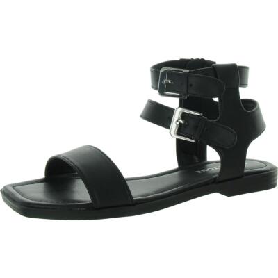 Sun + Stone Womens MONAACO Faux Leater Zipper Flatform Sandals Shoes BHFO 4042