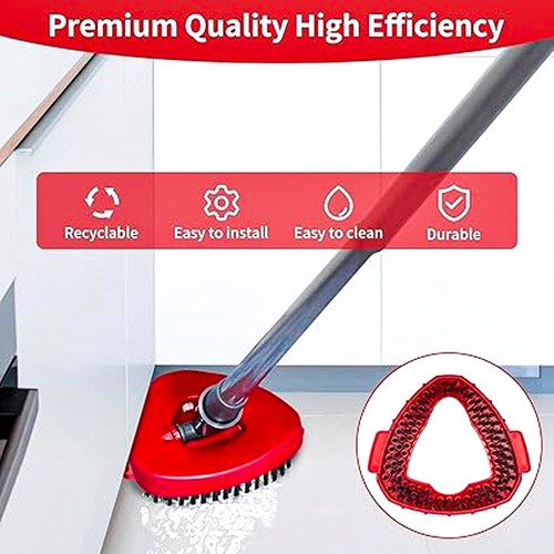 Microfiber mop head and Cleaning brush for O-cedar cleaning pad rotating