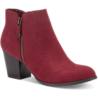 Style & Co. Женские красные замшевые ботильоны Masrinaa, размер 5,5 (B,M), BHFO 0498