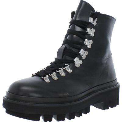 Женские армейские ботинки All Saints Wanda из кожи с тиснением и шнуровкой BHFO 9118