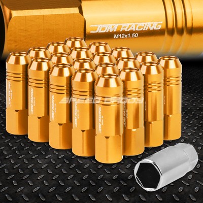 НАБОР ГАЕК JDM С ОТКРЫТЫМ КОНЦОМ ИЗ АЛЮМИНИЯ ОРАНЖЕВОГО ЦВЕТА С 20 НАКОНЕЧНИКАМИ + АДАПТЕР M12X1,5 ДИАМЕТРОМ 20 ММ/ ВЫСОТОЙ 60 ММ