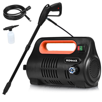1800PSI Portable Electric High Pressure Washer 1.96GPM 1800W W/ Hose Reel Orange