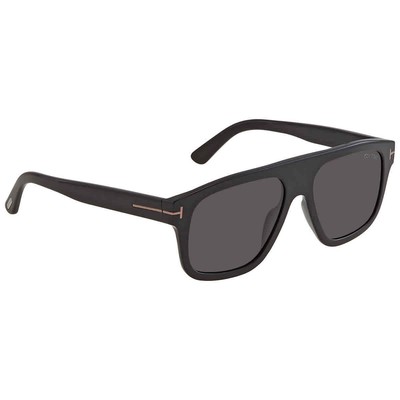 Pre-owned Tom Ford Thor Smoke Rectangular Men's Sunglasses Ft0777-n 01a 56 Ft0777-n 01a 56 In Gray