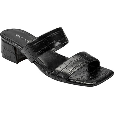 Marc Fisher Женские сандалии из искусственной кожи Yori Slip On Slide Shoes BHFO 7771