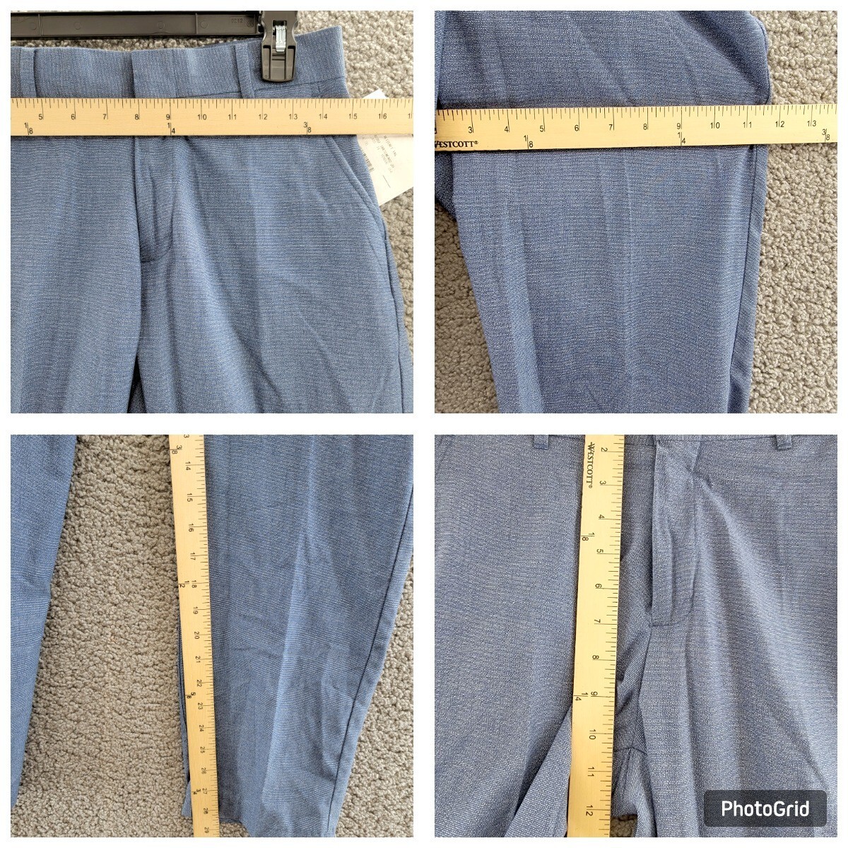 Nautica Micro-Texture 2-Piece Suit Big Boys 18/16 Dark Blue Zip Button Closure~ - Picture 20 of 22