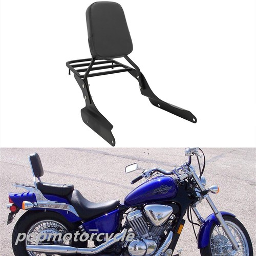 Passenger Sissy Bar Backrest w Luggage Rack For Honda Shadow