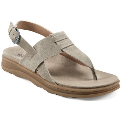 Женские босоножки Earth Womens Luciana 8 бежевого цвета на плоской подошве 6,5 см (B,M) BHFO 6750