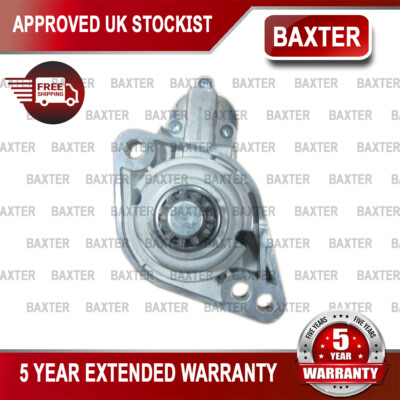 Baxter Starter Motor Fits VW Skoda Audi Seat 1.6 TDi 2.0 1.2