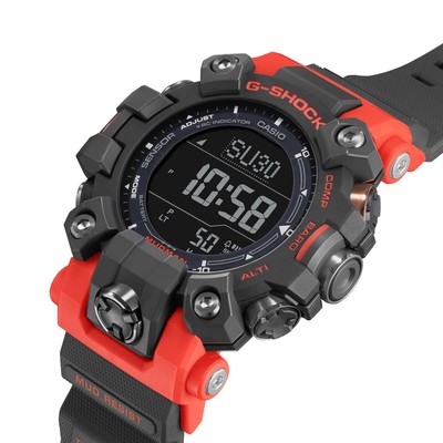 Pre-owned Casio G-shock Mudman Gw-9500-1a4jf Black Carbon Core Men's Watch In Box