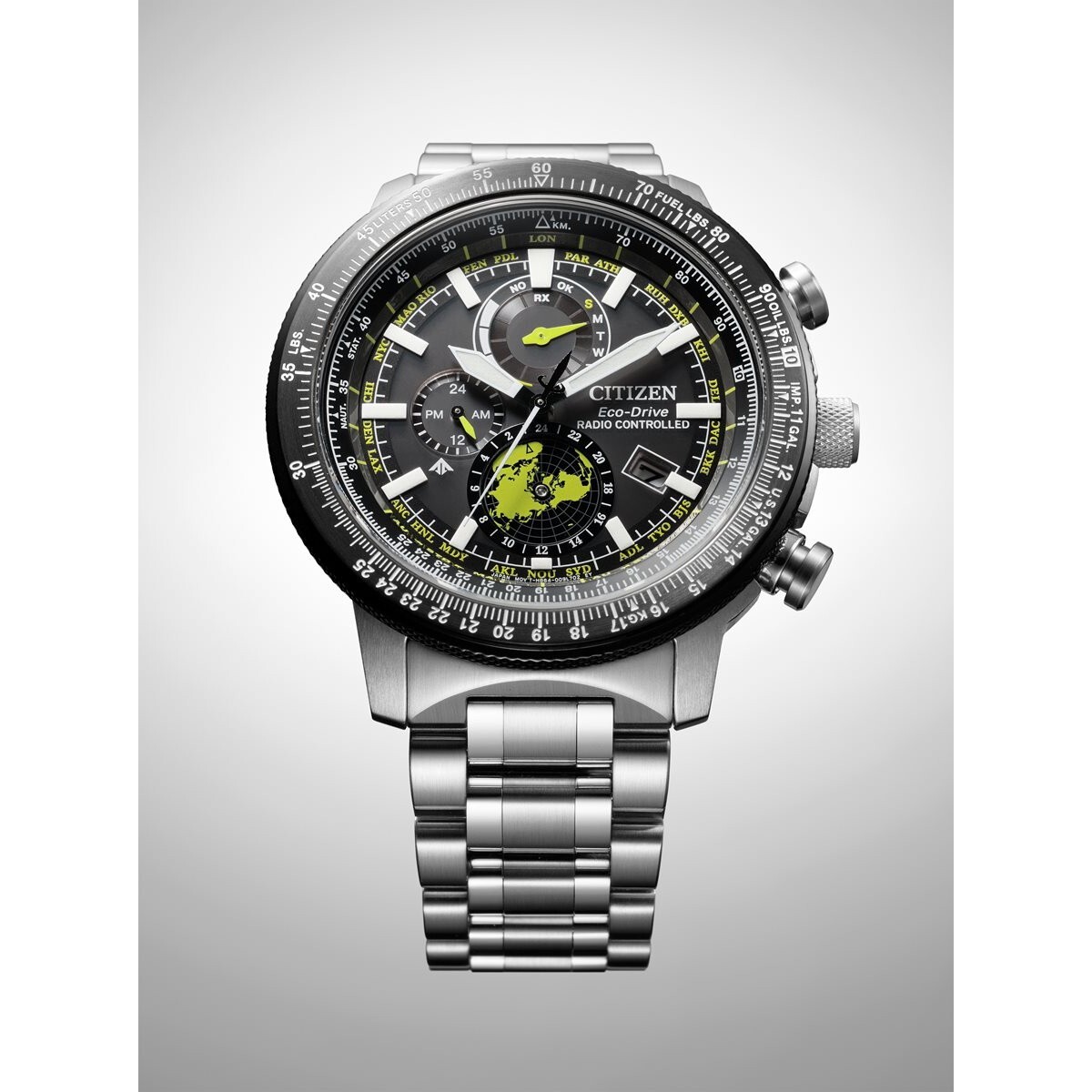 Pre-owned Citizen Promaster Sky Geo Trekker Direct Flight Watch Men's Watch By3006-53e