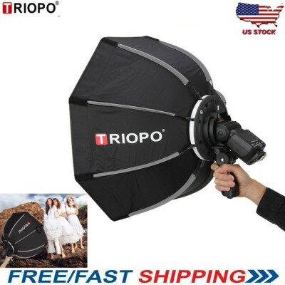 Triopo Octagon Softbox 90cm Portable Speedlite Umbrella for Godox Yongnuo Flash