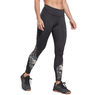 

Женские черные спортивные леггинсы для бега и йоги Reebok  BHFO 1318, Night black