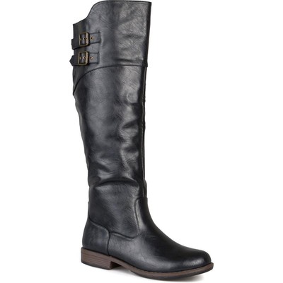 

Женские черные сапоги до колена Journee Collection Shoes 10 Medium (B,M) BHFO 7016, Черный, 003796WC