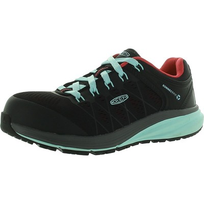 Женская рабочая обувь Keen Vista Energy черного цвета и цвета слоновой кости 6.5 Medium (B, M) 7028