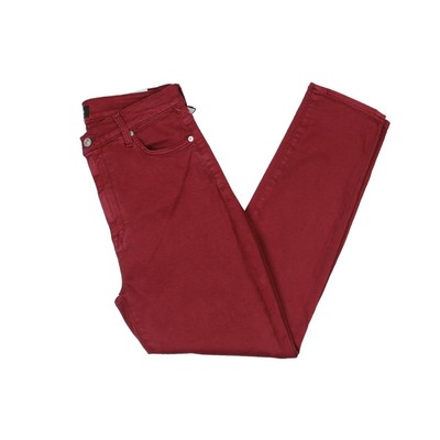 

Женские красные цветные джинсы скинни до щиколотки 7 For All Mankind  BHFO 9858, Merlot, 7U001399