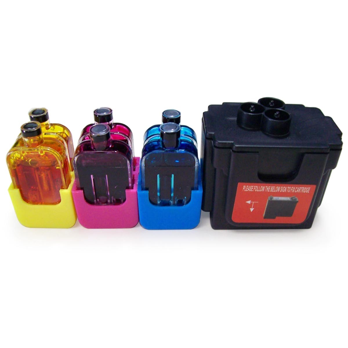 DIY Ink Refill System NonOEM for HP 63 XL TriColor Cartridge