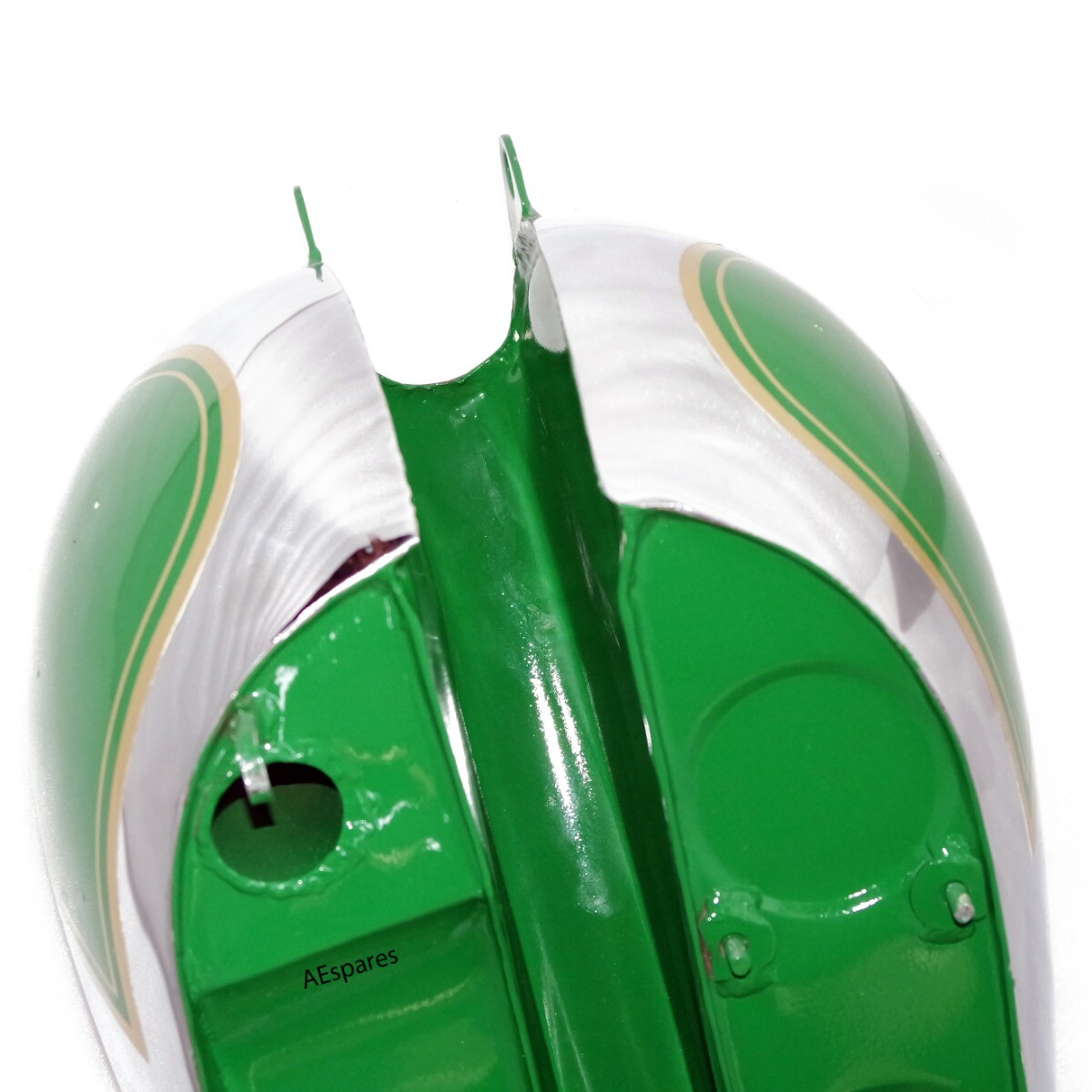 BSA C11 C10 Fuel Tank Green Paint Chrome Plated With Cap & Petcock 