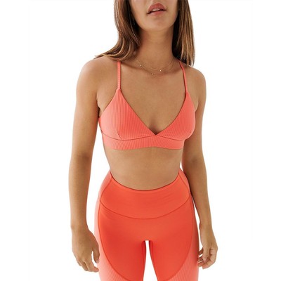 

Женский спортивный бюстгальтер PE Nation Free Play для йоги, фитнеса и тренировок, спортивный BHFO 8963, Persimmon