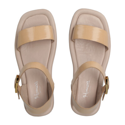 HOMERS HOMERS SANDALETTE 21324, LACK/BRUSH, BEIGE, DAMEN