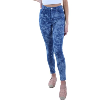 Женские джинсы Leenah Blue Denim средней стирки с высокой посадкой по щиколотку от J Brand 30 BHFO 6867