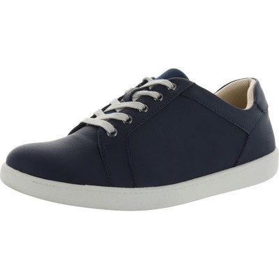 Trotters Womens Adore Navy Leather Sneakers Shoes 8.5 Medium (B,M) BHFO 1994