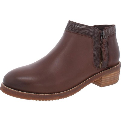 Женские кожаные ботильоны SoftWalk Rubi коричневого цвета шириной 6,5 см (C, D, W) BHFO 7161