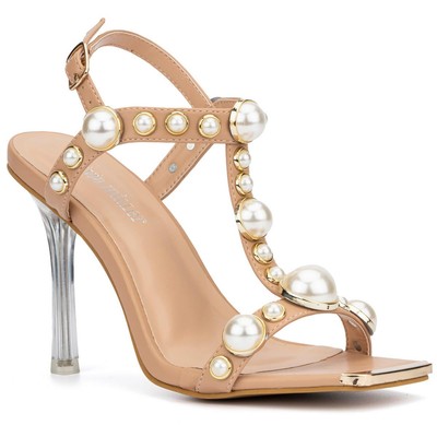 

Olivia Miller Женские нарядные туфли до щиколотки с жемчугом и жемчугом BHFO 3537, Rosie