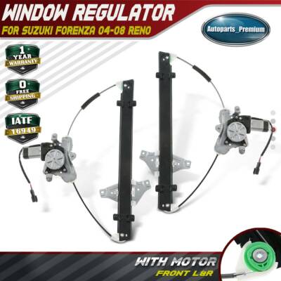 2x Power Window Regulator w/motor for Suzuki Forenza 04-08 Reno 05-08 Front Side