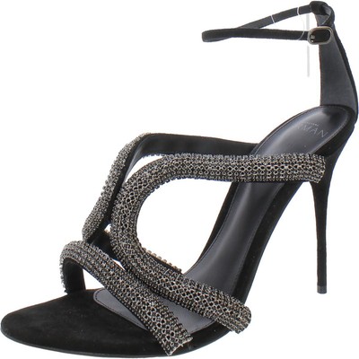 Alexandre Birman Женские туфли Cleo Crystal Black Heels 39,5 Medium (B,M) BHFO 8154