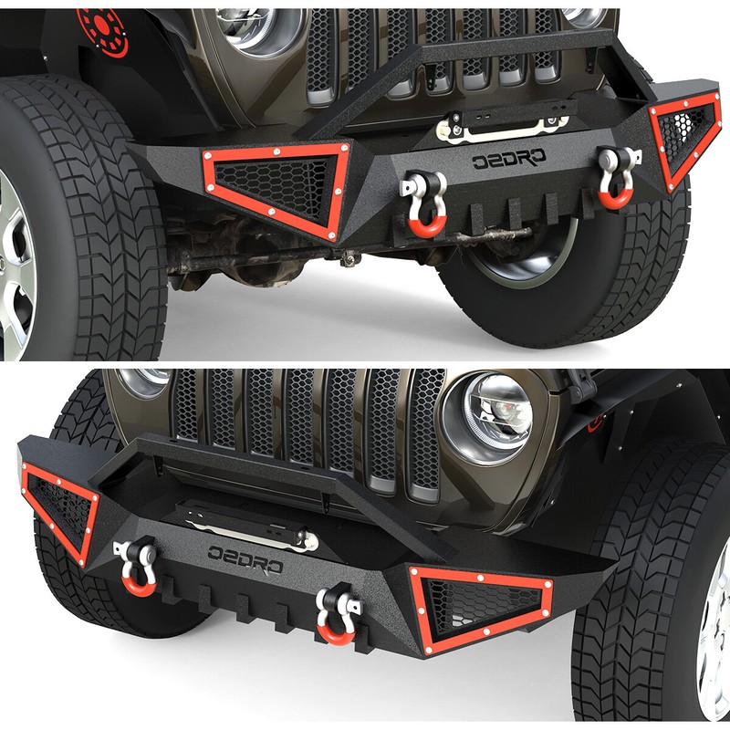 OEDRO Textured Front or Rear Bumper Combo fits 20182021 Jeep Wrangler