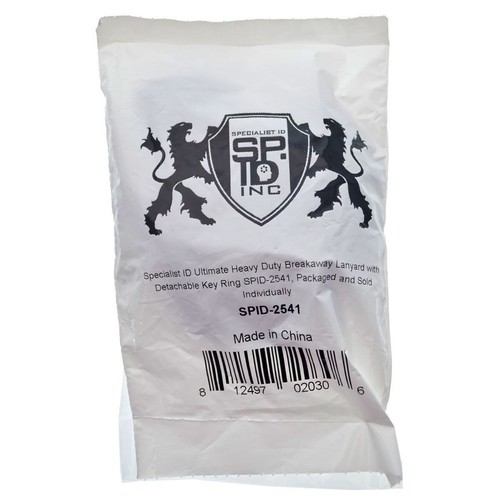 Heavy Duty Breakaway Lanyard with Detachable Key Ring & Slider by Specialist ID