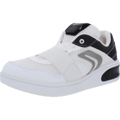 

Обувь Geox Respira Boys Xled White Light-Up 5.5 Medium (D) Big Kid BHFO 3656, White/black