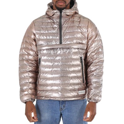 Mostly Heard Rarely Seen Men's Gunmetal Quarter Zip Puffer Jacket