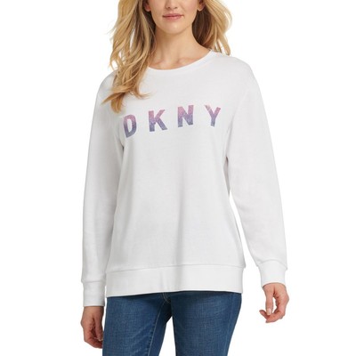 

DKNY Женский белый удобный и удобный свитшот для дома  BHFO 7043