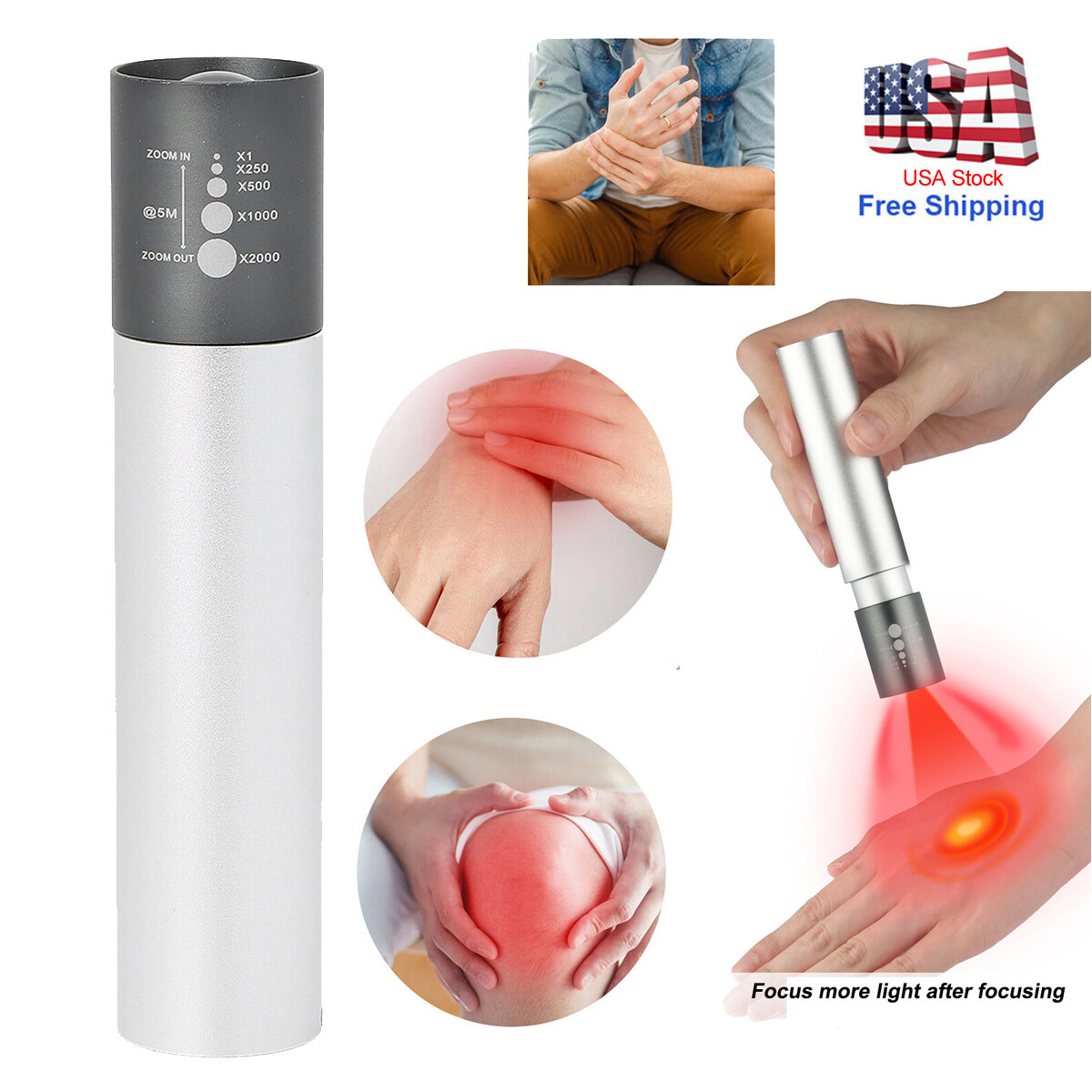 Red Light Therapy Device LED 660nm 850nm Infrared Lamp Therapy for Pain Relief