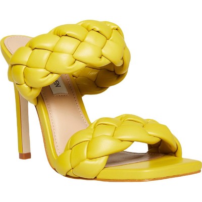 

Женские желтые модельные сандалии Steve Madden Kenley, 7,5, средний (B,M) BHFO 0094, Citron