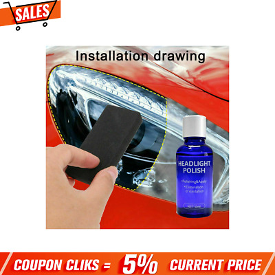 NEW 9H Headlight Cover Len Restorer Cleaner Repair Liquid Polish Car Accessories