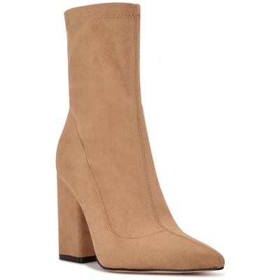 Женские ботильоны из искусственной замши Nine West Womens Xrey бежевого цвета, размер 9,5 (B, M), BHFO 6891