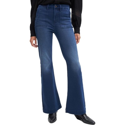 

7 For All Mankind Женские темные расклешенные джинсы с высокой посадкой, Aurora, 7G109354