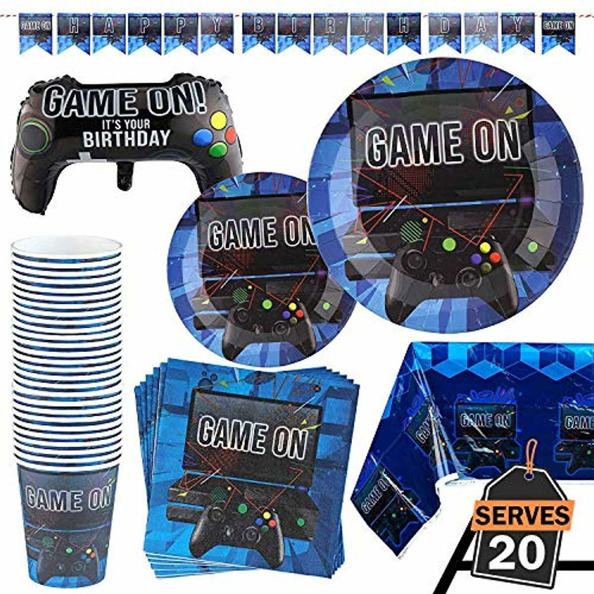 Cuisine Arts De La Table Cake Design Patisserie Gamer Gaming Ordinateur De Poche Video Game Controleur Birthday Cake Topper Fete