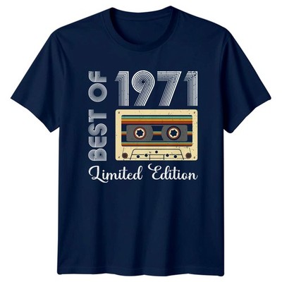Best Of 1971 Limited T-Shirt Cassette Tape 55th Birthday Gift For Him And Her