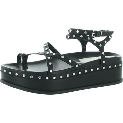 

Женские сандалии на плоской подошве Dolce Vita Welma, черные, средние (B,M) BHFO 6550, Black leather, Welma