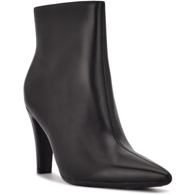 

Женские кожаные ботильоны Nine West Cale 9X9 с острым носком на молнии BHFO 7349, Черный, Cale 9X9