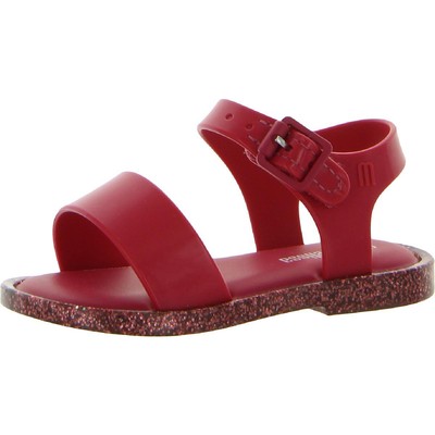 

Mini Melissa Girls Mar III Розовый ремешок на щиколотке 6, средний (B,M) для малышей BHFO 7309, Pink/pink glitter, Mar III